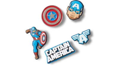 Jibbitz Captain America 5 Pack In Multi