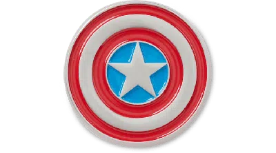 Jibbitz Captain America Shield In Multi