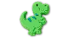 Jibbitz Cartoon T Rex