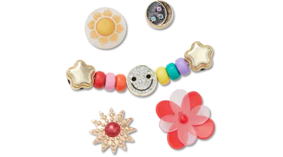 Jibbitz Celebration Of Girls 5 Pack In Multi