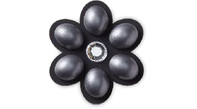 Jibbitz Charcoal Flower Gem