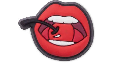 Jibbitz Cherry Mouth In Red