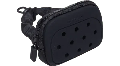 Jibbitz Classic Pouch Wristlet In Black