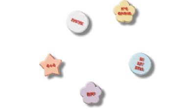 Jibbitz Conversation Shapes 5 Pack
