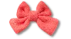 Jibbitz Coral Knit Bow