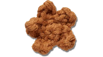 Jibbitz Crafted Crochet Brown Star