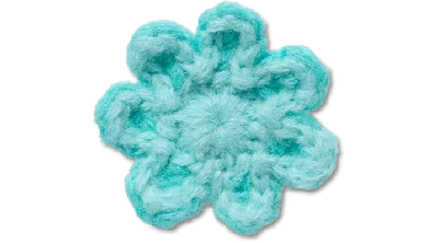 Jibbitz Crochet Blue Flower