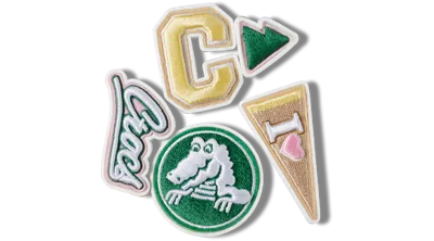 Jibbitz Crocs Varsity Patch 5 Pack In Multi
