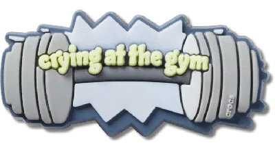 Jibbitz Kids' Crying At The Gym In Gray