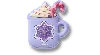 Jibbitz Cute Hot Coco In Purple