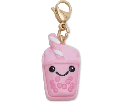 Jibbitz Cute Pink Boba Charm