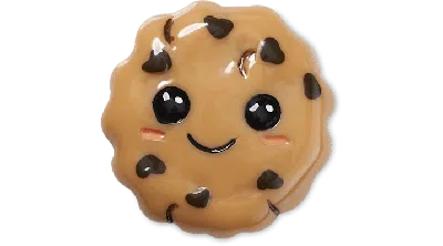 Jibbitz Cutesy Chocolate Chip Cookie In Brown