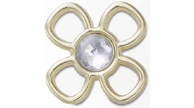 Jibbitz Cutout Gold Flower