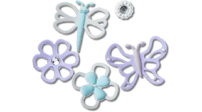 Jibbitz Cutout Kids 5 Pack In Multi