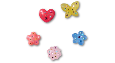 Jibbitz Dainty Gem Floral 5 Pack