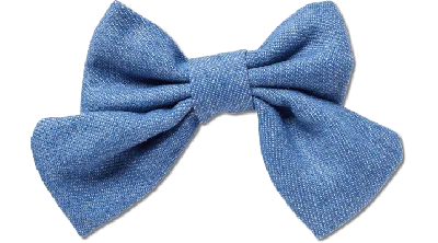Jibbitz Denim Bow In Blue