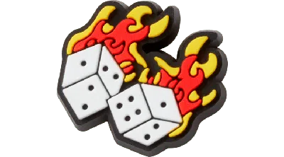Jibbitz Dice On Fire