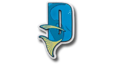 Jibbitz Disney ™ Alphabet D In Blue