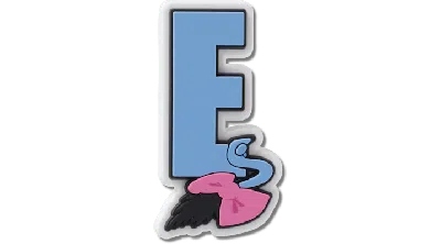 Jibbitz Disney ™ Alphabet E In Blue