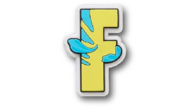 Jibbitz Disney ™ Alphabet F In Yellow