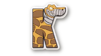 Jibbitz Disney ™ Alphabet K In Brown