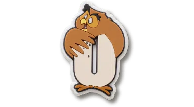 Jibbitz Disney ™ Alphabet O In Black