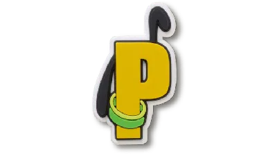 Jibbitz Disney ™ Alphabet P In Metallic