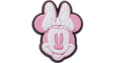 Jibbitz Disney Minnie Mouse Face In Pink