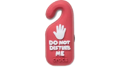 Jibbitz Do Not Disturb Me In Red
