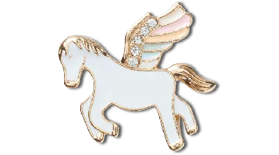 Jibbitz Elevated Pegasus In White