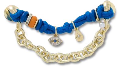 Jibbitz Evil Eye Chain In Blue