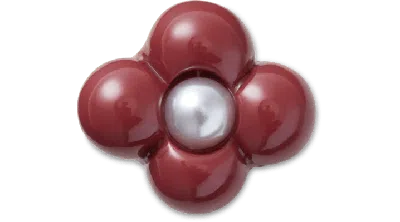 Jibbitz Expressive Floral Maroon