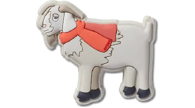 Jibbitz Fall Goat In Scarf In Gray