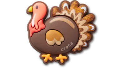 Jibbitz Farm Turkey In Brown