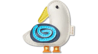 Jibbitz Faux Leathe R Bird