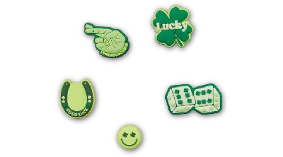 Jibbitz Feeling Super Lucky 5 Pack In Green