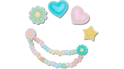 Jibbitz Festival Girls 5 Pack In Multi