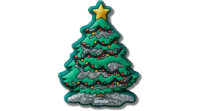 Jibbitz Festive Christmas Tree In Green