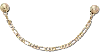 Jibbitz Figaro Bag Chain In White