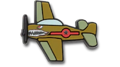 Jibbitz Fighter Plane In Green