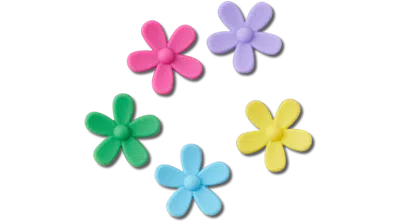 Jibbitz Flower Power 5 Pack In Multi