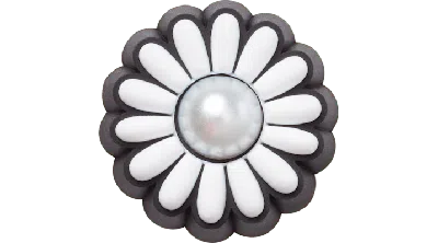Jibbitz Flower With Pearl Center In Multi