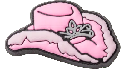 Jibbitz Fluffy Pink Cowboy Hat