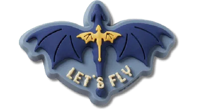 Jibbitz Fly Dragon In White