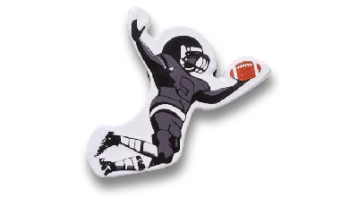Jibbitz Football Silhouette In Red