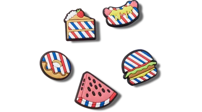 Jibbitz Fourth Of July Bbq 5 Pack
