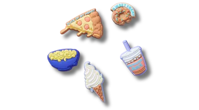 Jibbitz Funny Foods 5 Pack