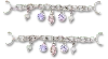 Jibbitz Gem Sandal Chain 2 Pack In Silver