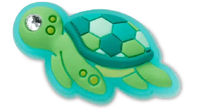 Jibbitz Gem Sea Turtle In Green