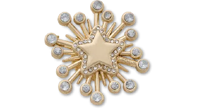 Jibbitz Gem Starburst In Gold